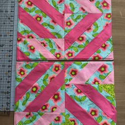 Set Of 2 Large Floral Placemats / Casserole Hot Pads