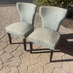 2 Fabric Accent Chairs