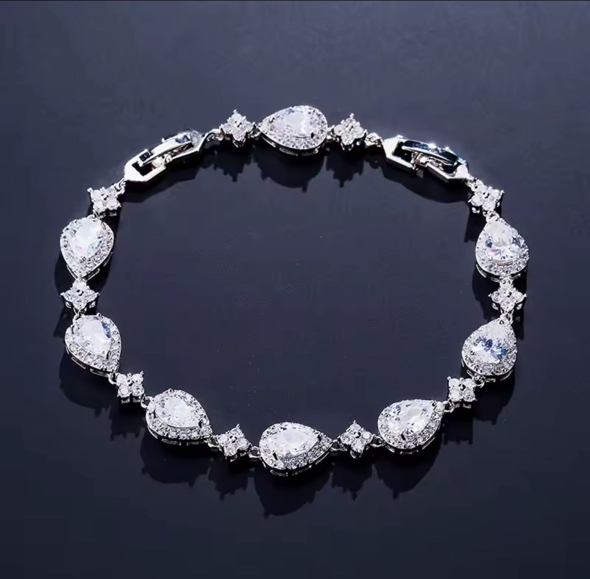 stainless steel diamond bracelet