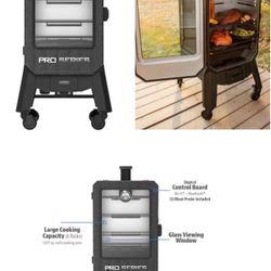 Pit Boss 4 Series Pro 1077-Sq. in Black Sand Pellet Smoker