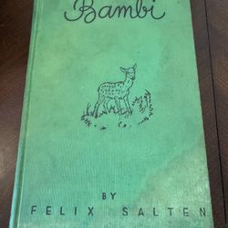 Bambi's Children by Felix Salten Vintage Book 1939 Hardcover Disney Bambi