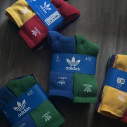 Adidas 6-Pack Performance Men’s Crew Socks Muticolor IU6182