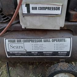 Sears Air Compressor 1 Hp Model 106-175541