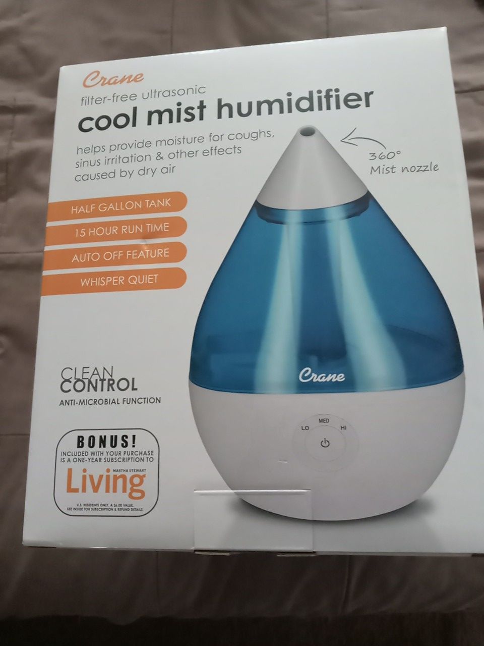 Cool mist humidifier