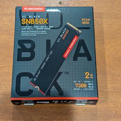 New Sandisk WD_BLACK SN850X NVMe M.2 2280, 2TB, SSD
