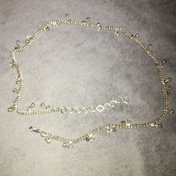 Silver Chain Belt With Bells. Bells Actually Jingle! 34 Inch Adjustable.