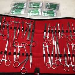 37 PC STUDENT DISSECTION KIT SURGERY SURGICAL VETERINARY INSTRUMENTS KIT