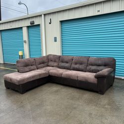 * Brown Sectional * FREE DELIVERY 