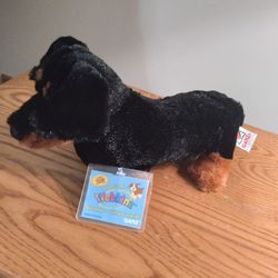 Vintage Webkinz Adopt A Pet Dachshund Dog Plush Stuffed Animal