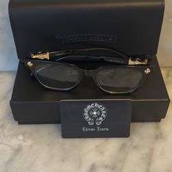 Chrome Heart Glasses Black Frame 
