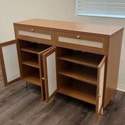 Brand New in Box Modern Japandi Storage Cabinet Dresser TV stand