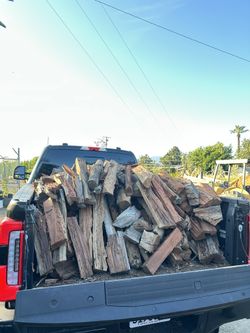 bed full of wood