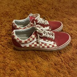 Red Checkered Vans 