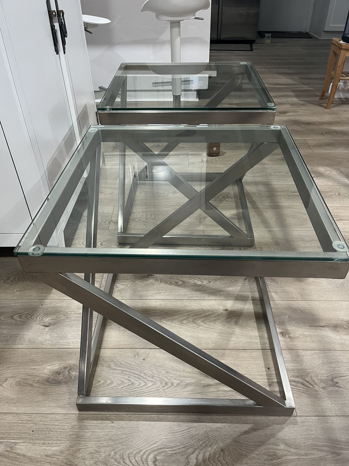 Glass End Tables 
