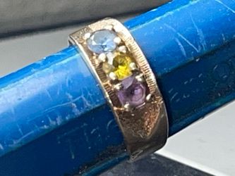 3 Stone  10 K  Gold ring