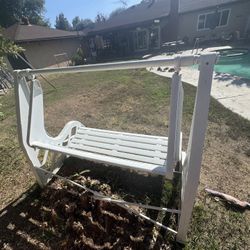 Outdoor Porch Swing White  