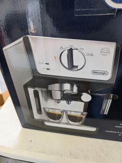 Delonghi espresso machine with milk steamer