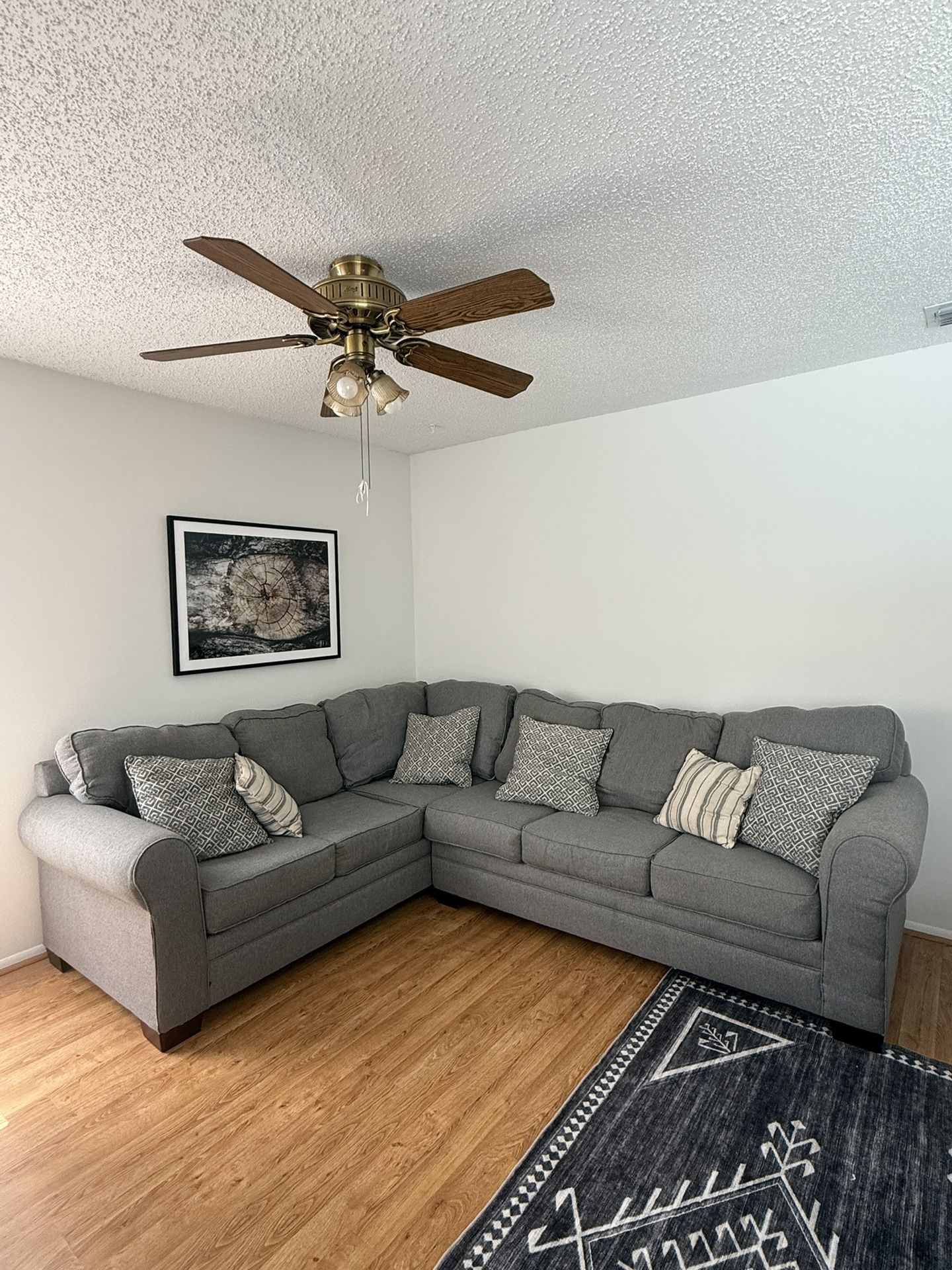 Large grey sectional sofa