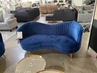 Sophia Blue Sofa $10 Down Payment And Financing Available