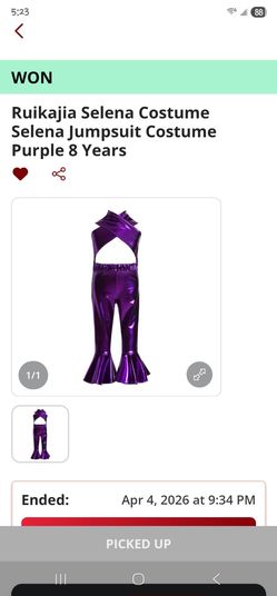 Girl's Jumpsuit Costume Size 7-8