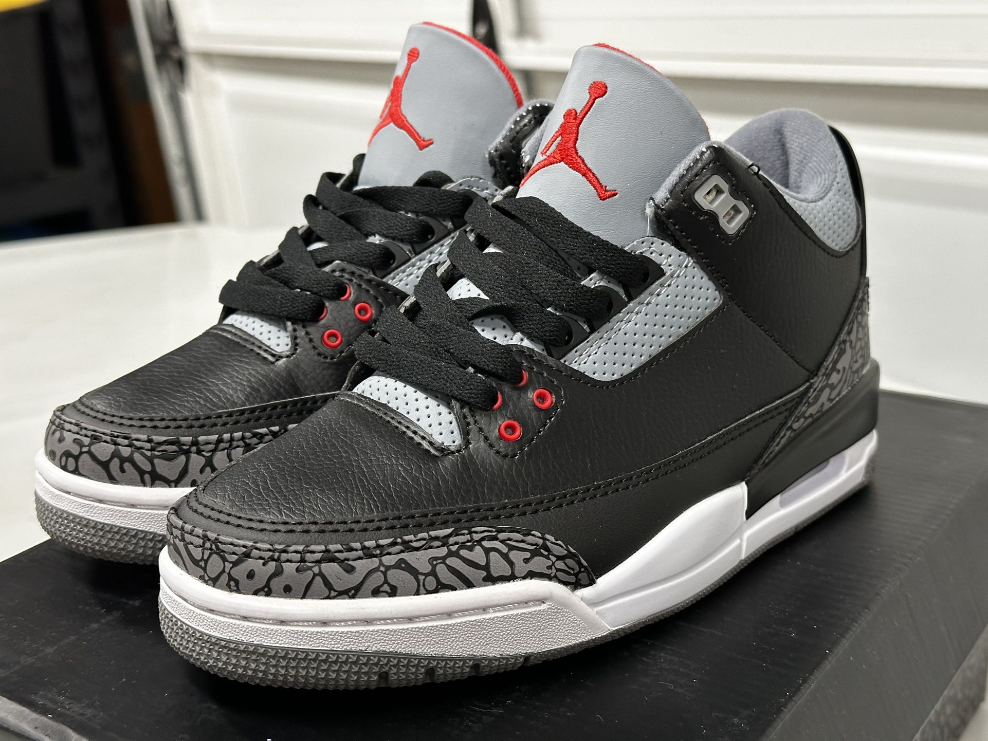 Air Jordan Retro 3 Cement Nike OG Black 6,10