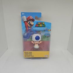 Blue Toad 2.5" Super Mario Jakks 2023 - NEW