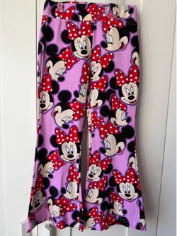 Wild Rich Kids Bell Bottoms - Minnie faces print