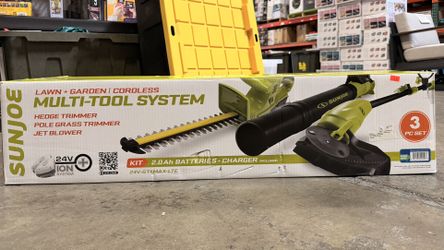 SunJoe Lawn & Garden Cordless 3 Piece Multitool System Brand New In Box 