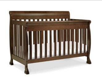 DaVinci Kalani 4-in-1 Convertible Crib - Espresso + Mattress & Accessories