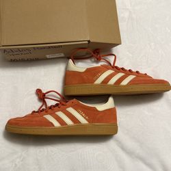 Adidas Handball Spezial – Orange / White – Size Men’s 10 / Women’s 11 – New