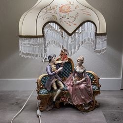 Vintage Italian Capodimonte Porcelain Lamp Shade