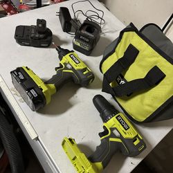 Ryobi impact Driver And Drill Set