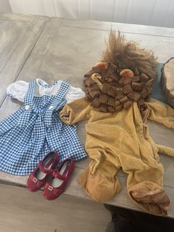Toddler Small Dorthy With Red Shoes Costume