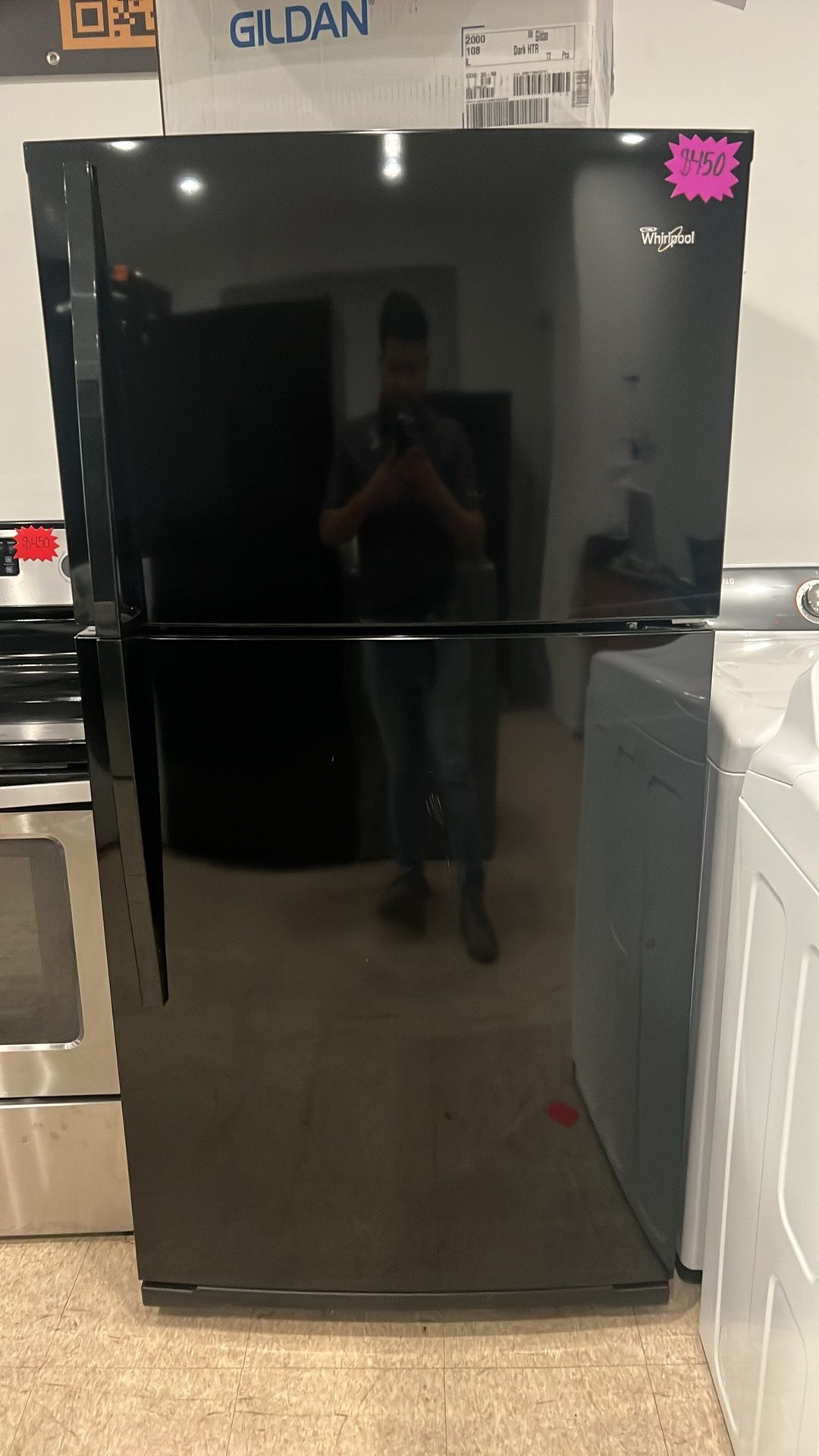 Whirlpool Top And Bottom shiny Black