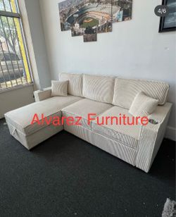 Sectional sleeper with storage