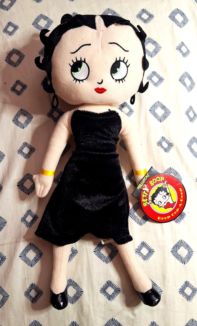 Betty Boop Black Velvet Dress 2008 17in Kelly Toy W/ Tag