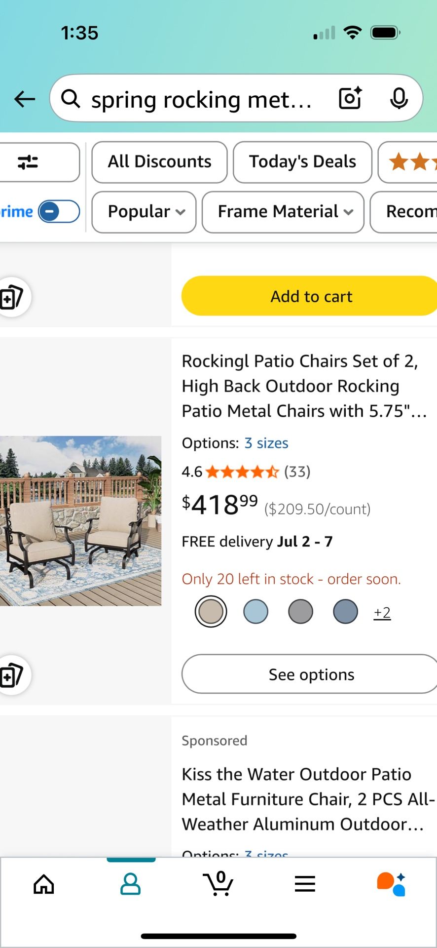 Metal Rocking Chairs