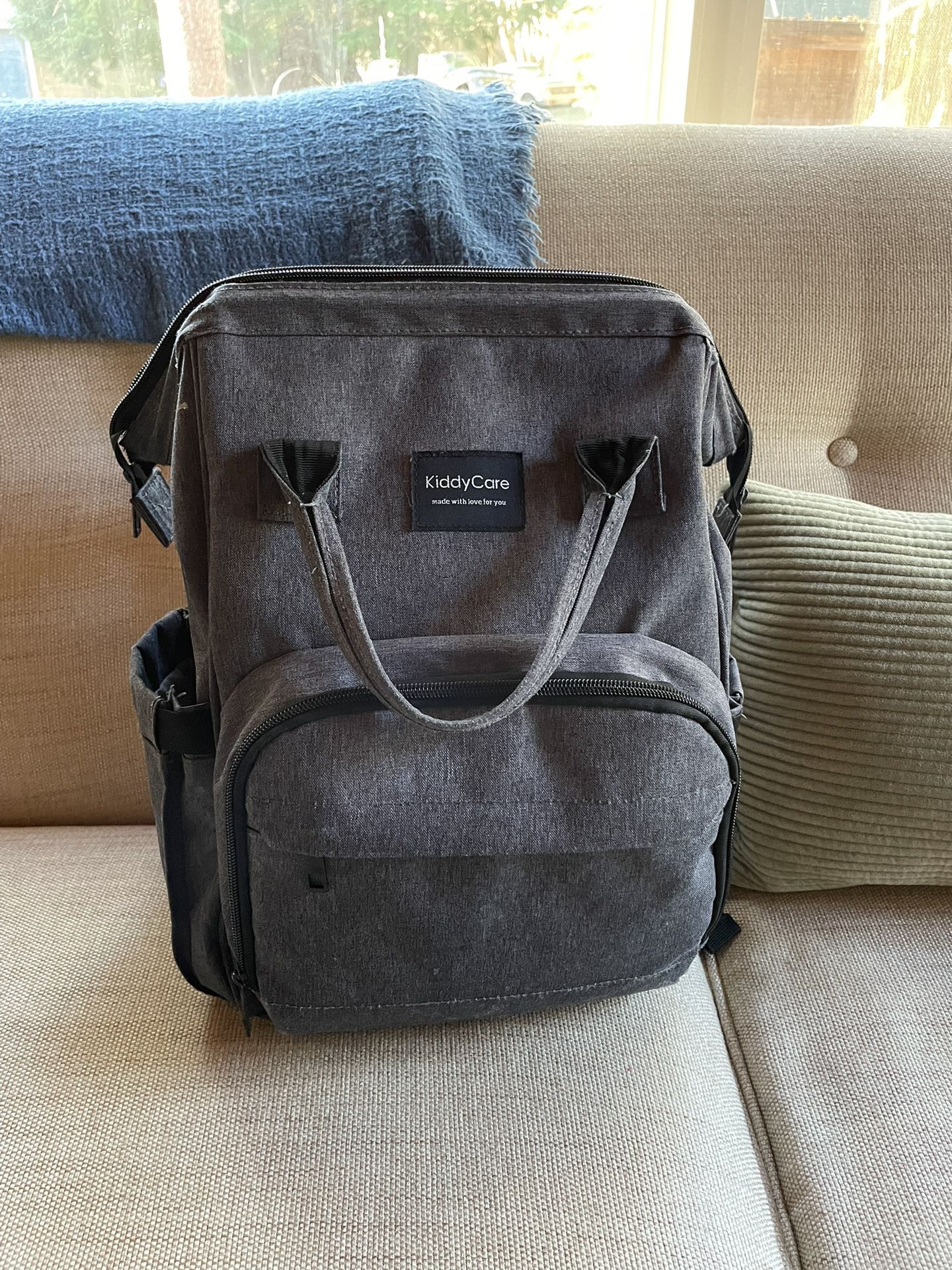 Gray Diaper Bag/backpack