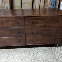 Mid Century Modern Style 6 Drawer Dresser (New)