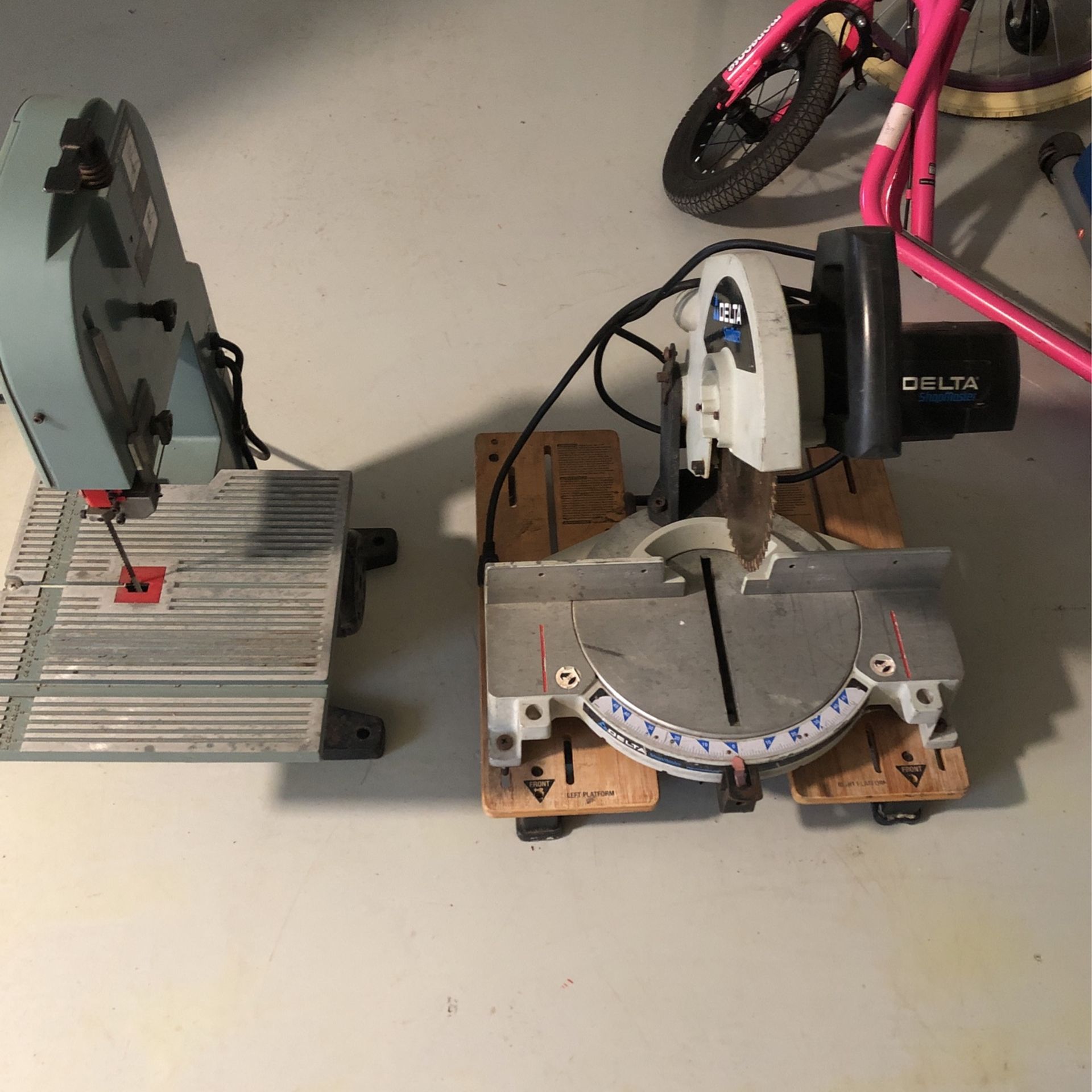 Delta Band Saw & 10” Power Miter Saw Combo for Sale in Bakersfield, CA