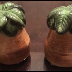 Palm Tree Salt N  Pepper Shakers