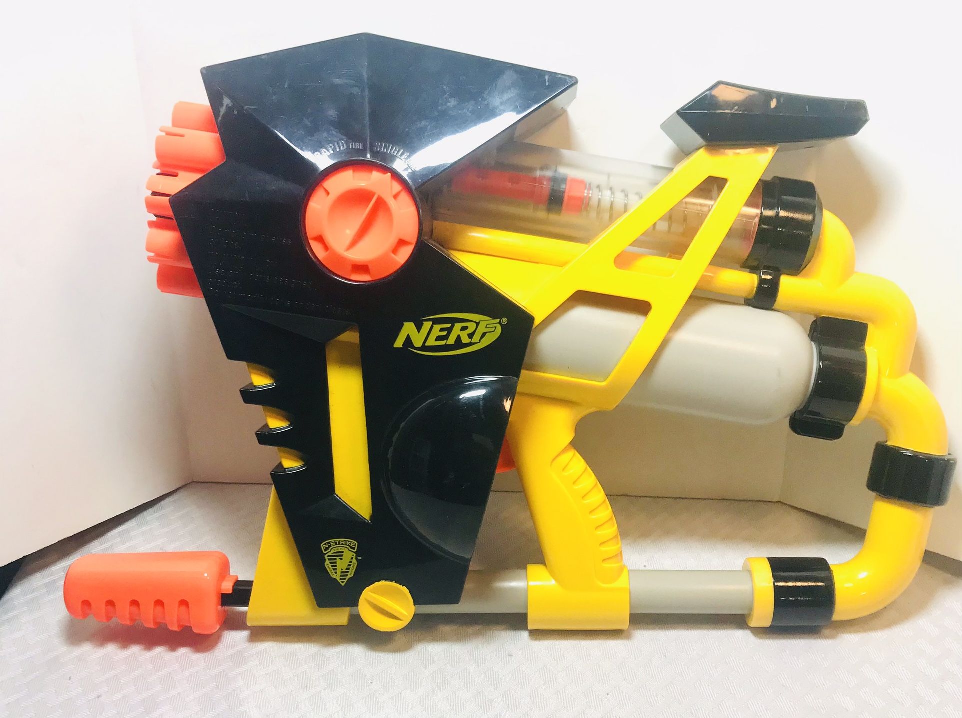 2001 NERF N-Strike Rapid Fire AS-20 Air Pump Blaster Dart Gun