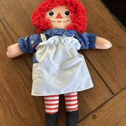 Vintage PLAYSKOOL 1987 RAGGEDY ANN 12" Plush Doll
