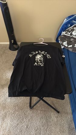 BAPE A Bathing Ape Black Camo Logo T-Shirt