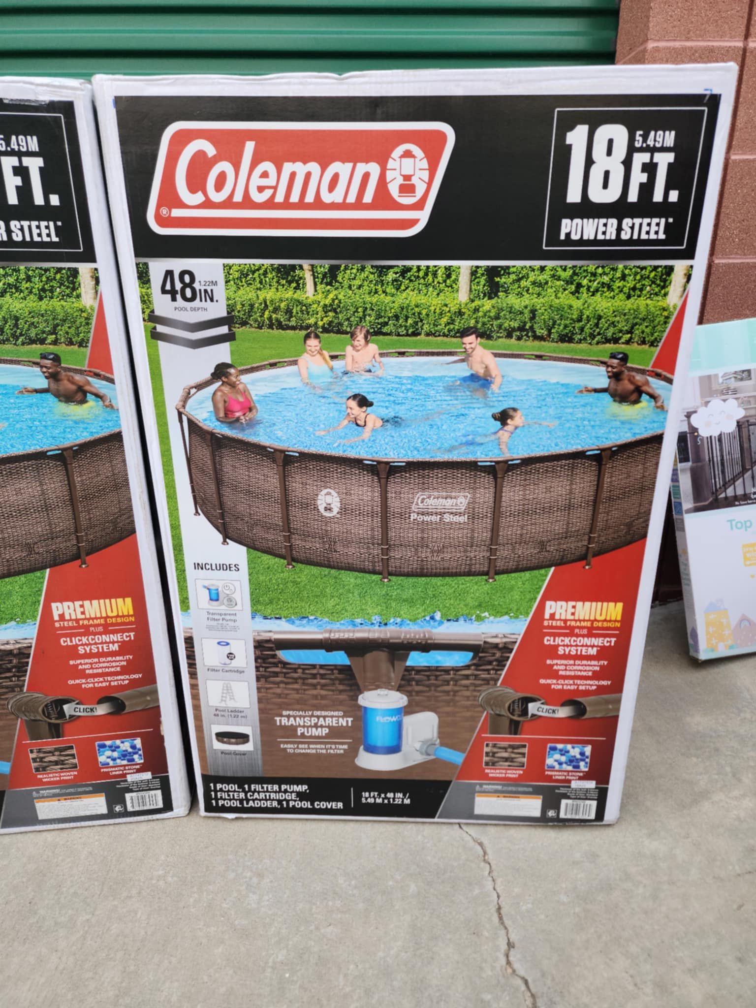 Round Metal Frame Above Ground Pool Set