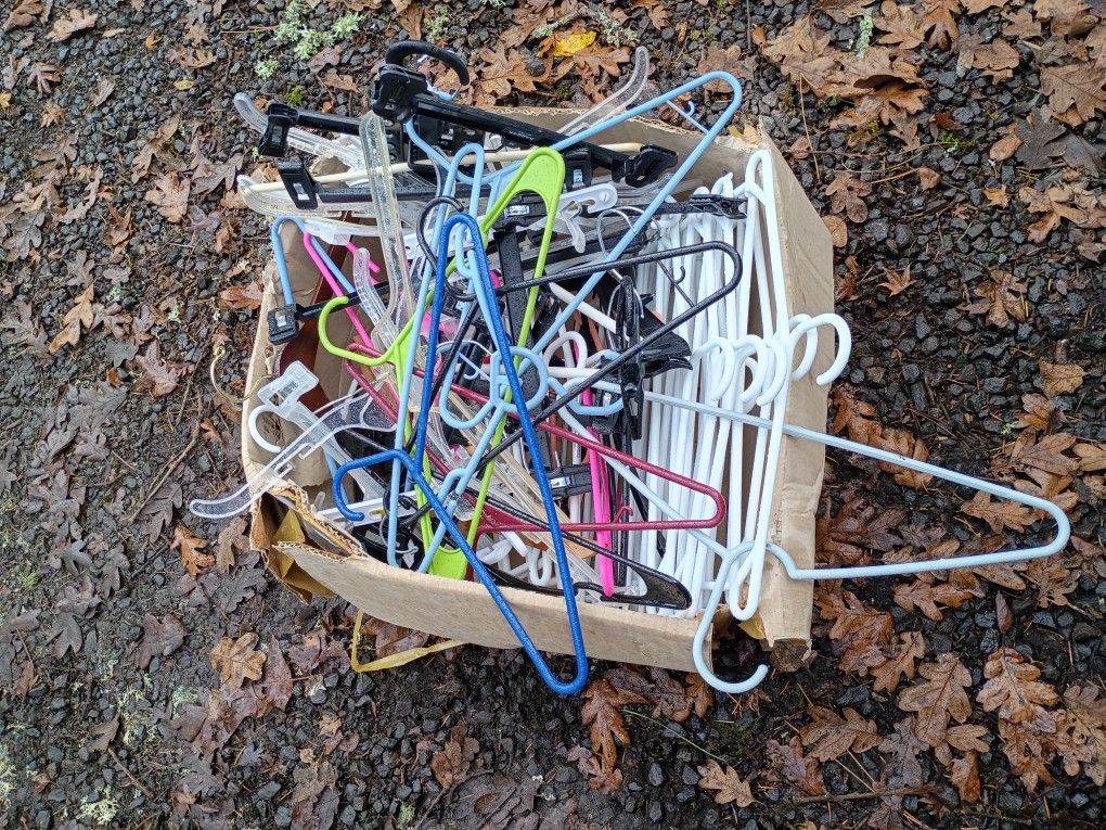 Box Of Coat Hangers 