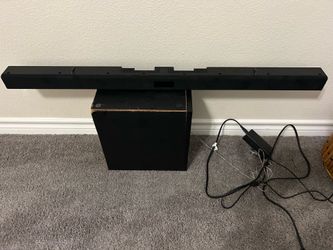 Samsung sound bar and woofer