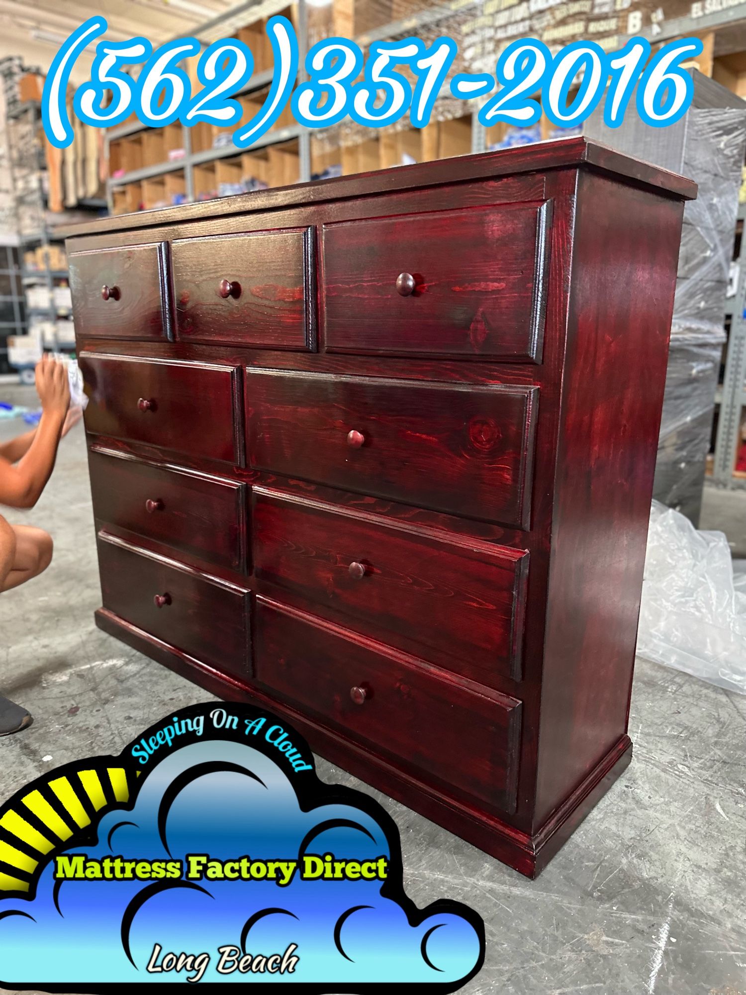 Nine Drawer Dresser Cherry Cajonera Comoda Nueva Bonita