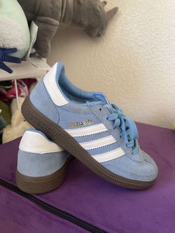 Blue Adidas & pink & Black Filas 