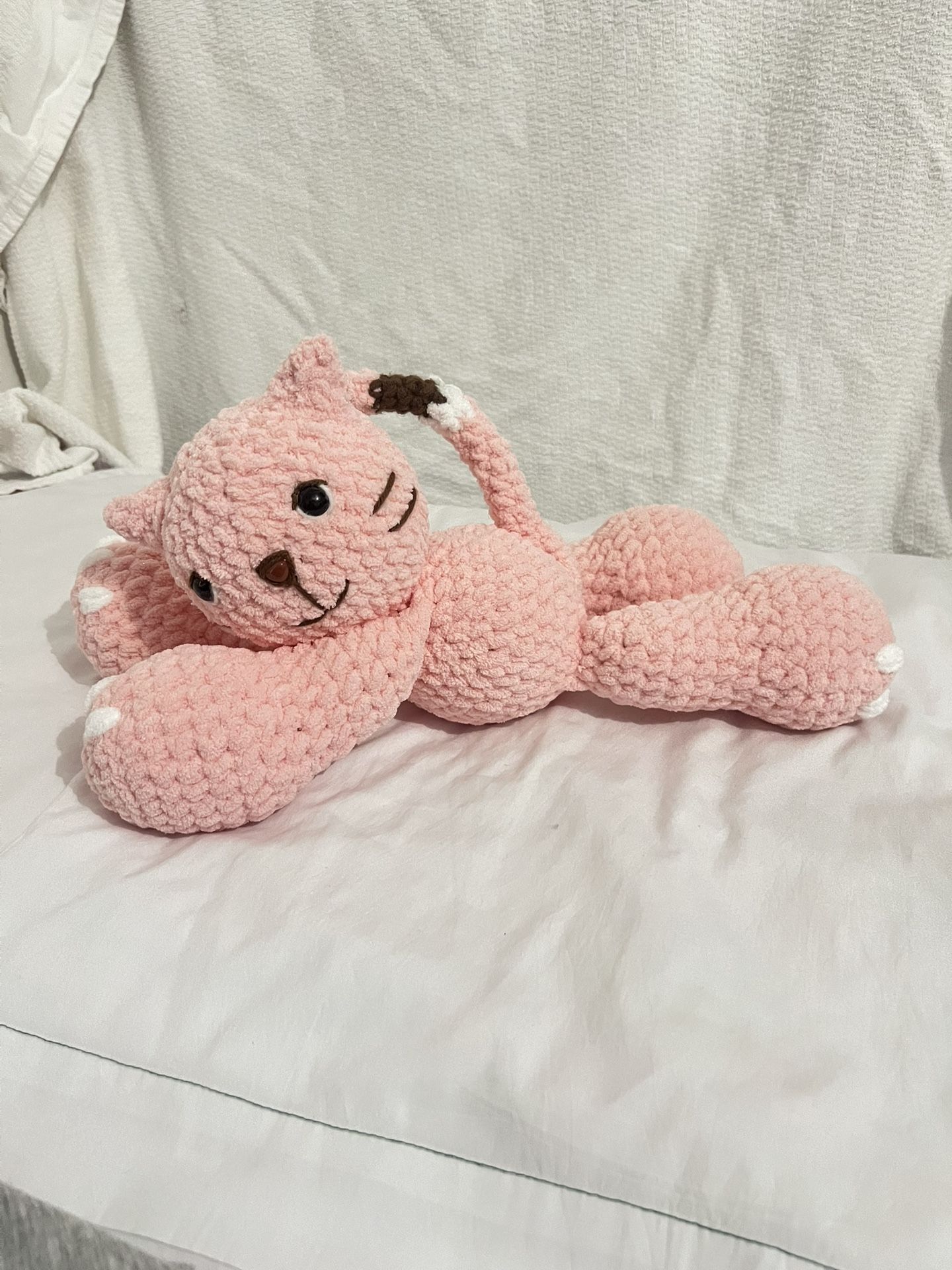 Crocheted Pink Cat